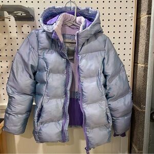 Champion Girl's Winter Coat Lilac Lavender Purple Shiny with hood size XS size 5